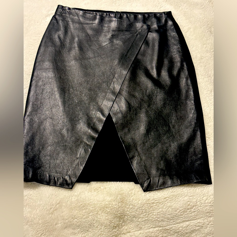 Theory | Women’s Lambskin Leather Skirt